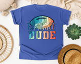 Football Dude graphic tee in Flo Blue