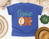 Game On Football graphic tee in Flo Blue