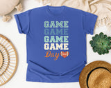 Game Game Game Day graphic tee in Flo Blue