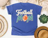 Football Mom Retro Bold graphic tee in Flo Blue