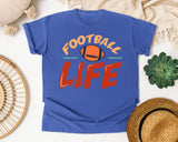 Football Life graphic tee in Flo Blue