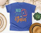 No Pain No Gain Football graphic tee in Flo Blue