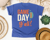 Game Day Yall Ball graphic tee in Flo Blue