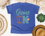 Game On Football Teal graphic tee in Flo Blue