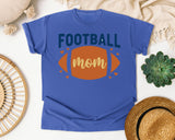 Football Mom Ball graphic tee in Flo Blue