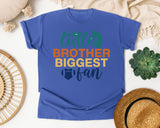 Little Brother Biggest Fan graphic tee in Flo Blue