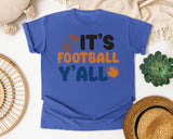 Its Football Yall graphic tee in Flo Blue