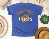 Football Vibes Circle graphic tee in Flo Blue