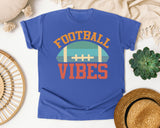 Football Vibes Red graphic tee in Flo Blue
