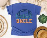 Football Uncle graphic tee in Flo Blue