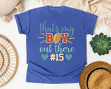 Thats My Boy Out There 15 graphic tee in Flo Blue