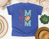 Football Mom Vertical graphic tee in Flo Blue