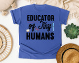 Educator Of Tiny Humans Pen graphic tee in Flo Blue