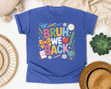 Bruh We Back Bow graphic tee in Flo Blue