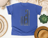 Papa Brown graphic tee in Flo Blue
