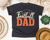 Football Dad White graphic tee in Graphite