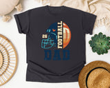 Football Dad Navy graphic tee in Graphite