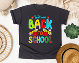 Welcome Back To School graphic tee in Graphite