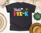 Hello Pre-K graphic tee in Graphite