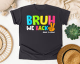 Bruh We Back Back To School graphic tee in Graphite