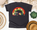 I Love To Teach Rainbow graphic tee in Graphite