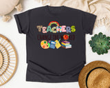 Teachers Change The World graphic tee in Graphite