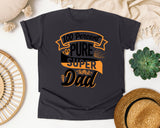 100 Percent Pure Super Dad White 2 graphic tee in Graphite