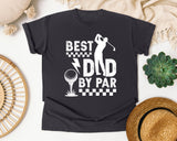 Best Dad By Par White 2 graphic tee in Graphite