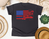 Best Dad Ever Red graphic tee in Graphite