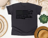 Best Dad Ever Black graphic tee in Graphite