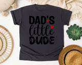 Dad's Little Dude graphic tee in Graphite
