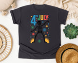 4th July Grey 3 graphic tee in Graphite
