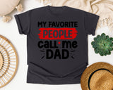 My Favorite People Call Me Dad graphic tee in Graphite