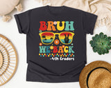 Bruh We Back 4th Graders Graphic Tee graphic tee in Graphite
