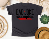 Dad Joke Champion graphic tee in Graphite