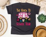 The Back To School Tour graphic tee in Graphite