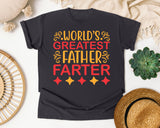 World's Greatest Father Farter Red graphic tee in Graphite
