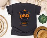 Best Dad Ever Full Time Hero Part Time Sleeper Grey graphic tee in Graphite