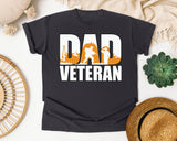 Dad Veteran graphic tee in Graphite