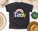 Its A Good Day To Teach Tiny Humans Rainbow graphic tee in Graphite