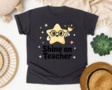 Shine On Teacher graphic tee in Graphite