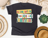 Dads With Beards Are Better White 2 graphic tee in Graphite
