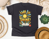 Time To Shine graphic tee in Graphite