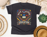 Back To School Education Heart graphic tee in Graphite