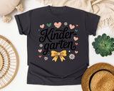 Kindergarten Script Bow Graphic Tee graphic tee in Graphite