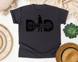 Dad Loading White graphic tee in Graphite