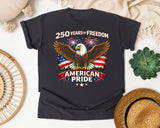 250 Years Of Freedom American Pride graphic tee in Graphite
