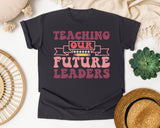 Teaching Our Future Leaders graphic tee in Graphite