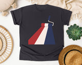 Patriotic Paint Roller graphic tee in Graphite