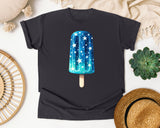 Blue Star Popsicle graphic tee in Graphite